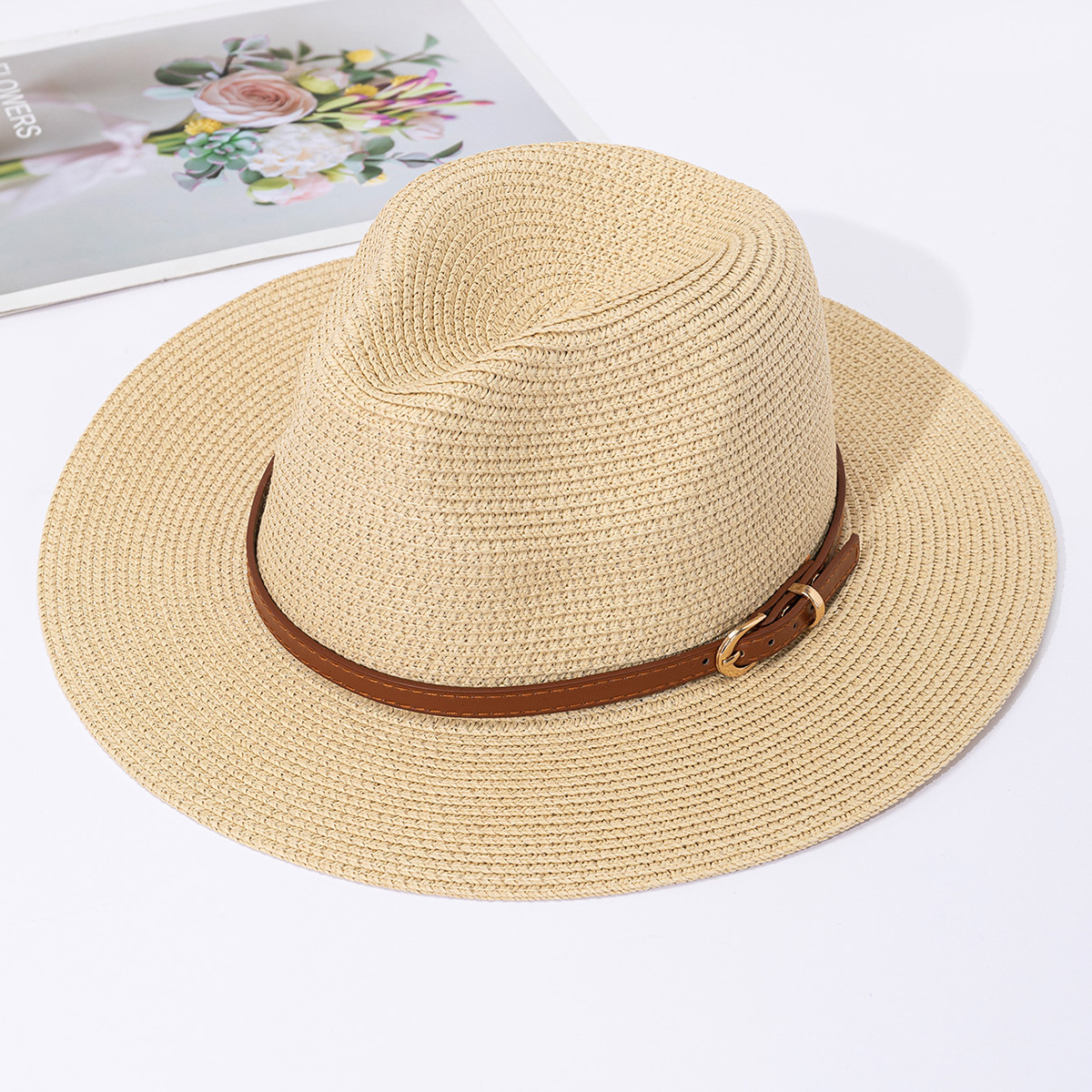 Bucket Hat Straw - Sombrero de paja Panamá, sombrero de