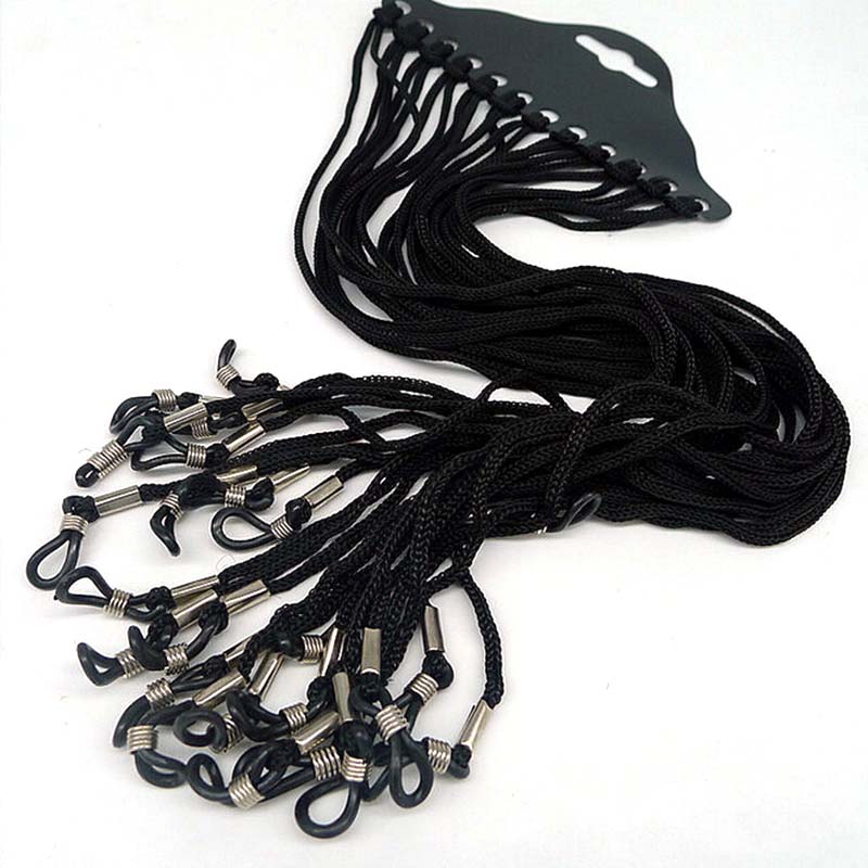Sunglass Retainer Cord - 12 unids/set cordón de nailon negro
