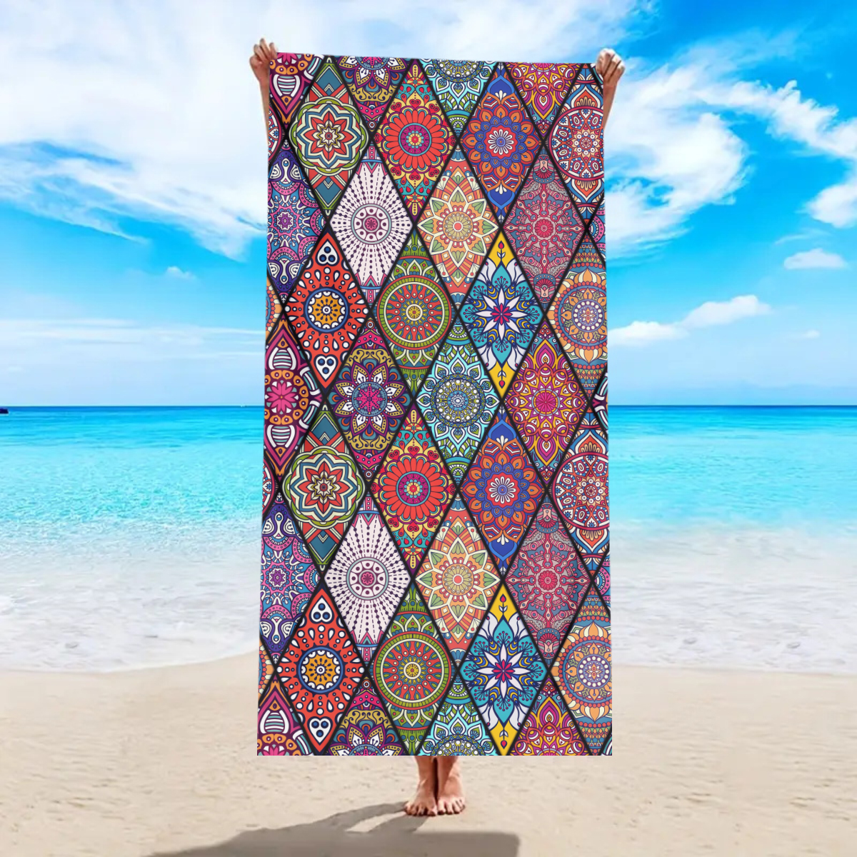 Beach Towel Large - Toalla de playa grande bohemia de