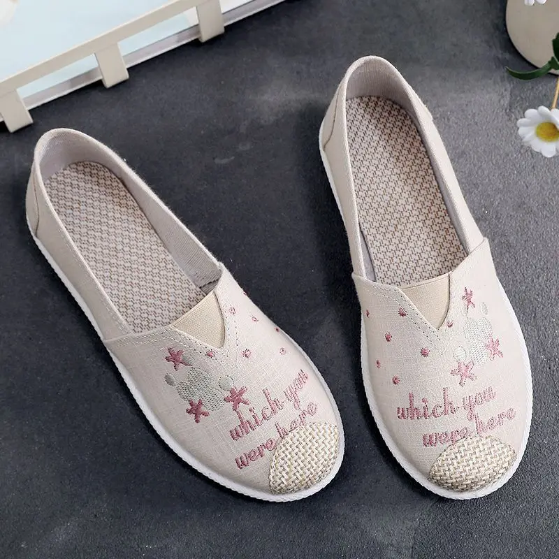 Espadrille Slip On - Zapatos Kawaii sin cordones con punta