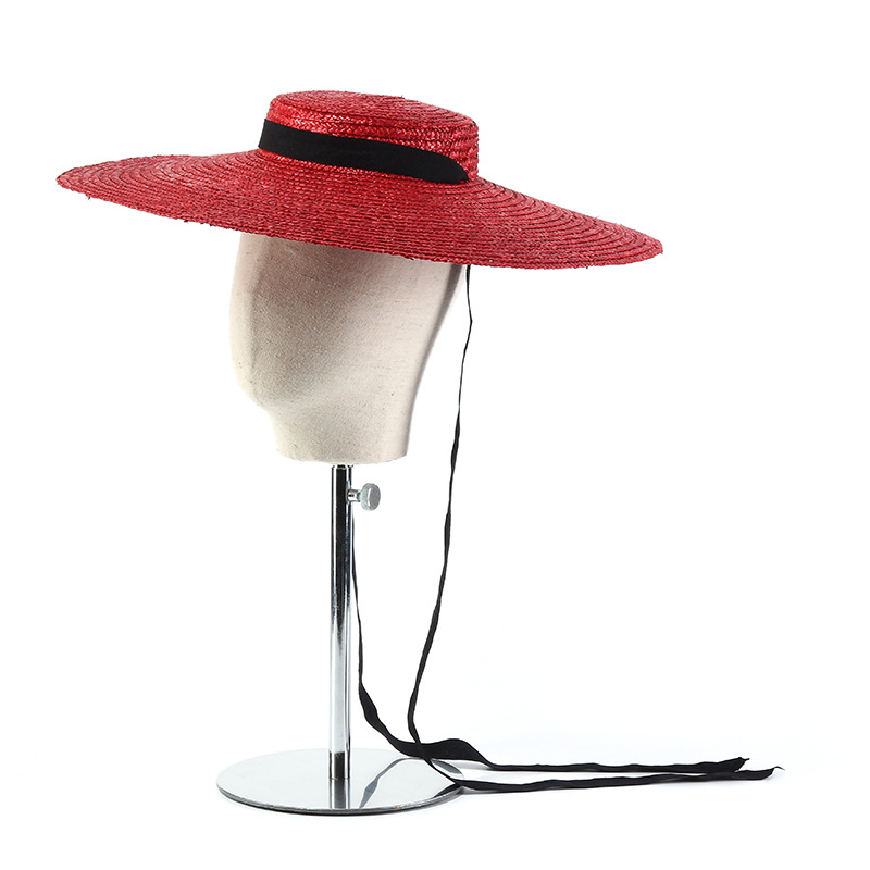 Bucket Hat Straw - Sombrero de paja de ala ancha