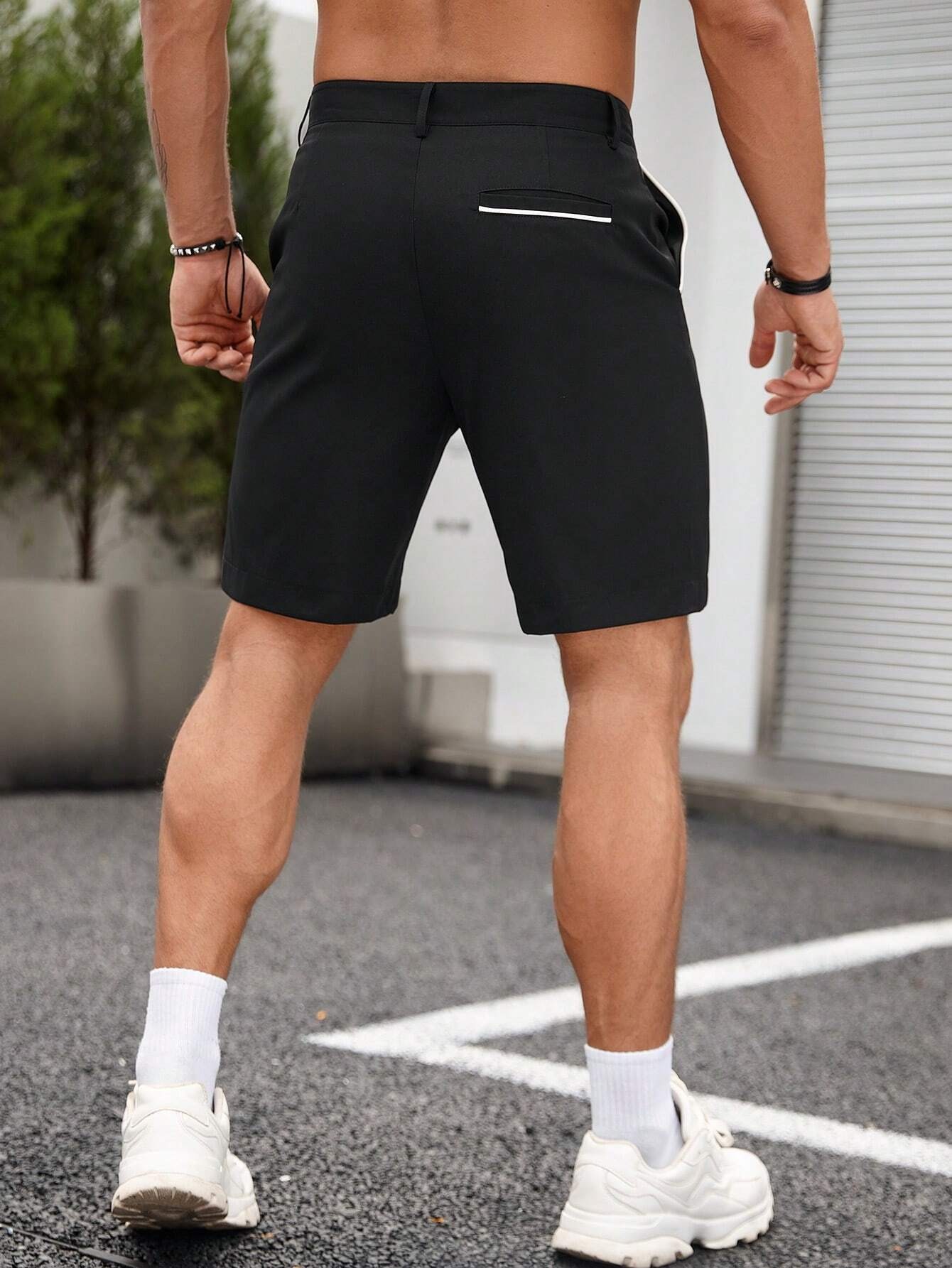 Shorts Chino Slim - Pantalones Cortos Chino Casuales de Negocios