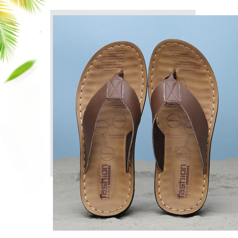 Flip Flop Leather Men - Sandalias de Cuero para Hombre 2026,