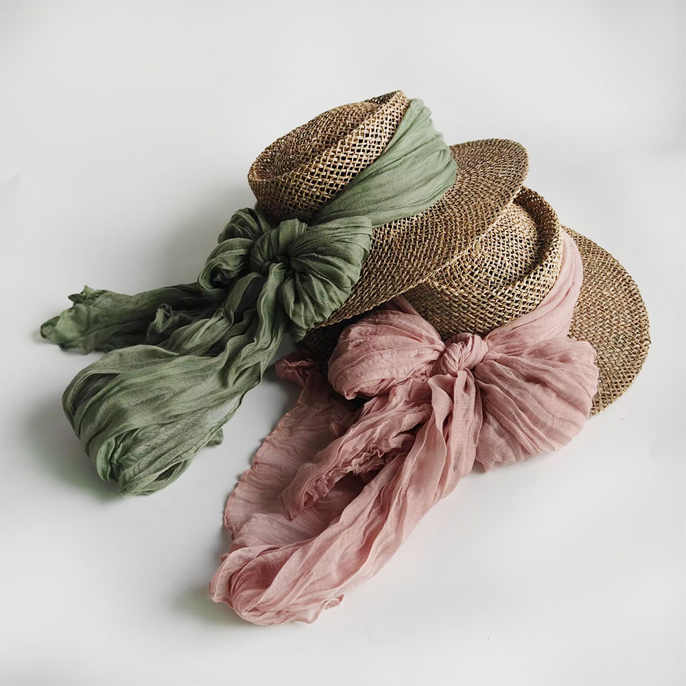 Bucket Hat Straw - Sombrero de sol de paja de