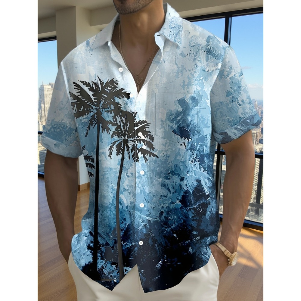 Resort Shirt Floral - Camisa de resort con textura minimalista