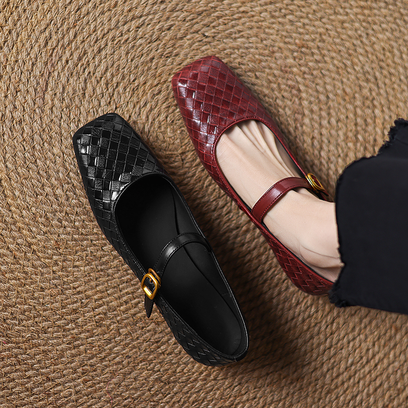 Casual Sandal Leather - Zapatos de mujer Mary Jane de