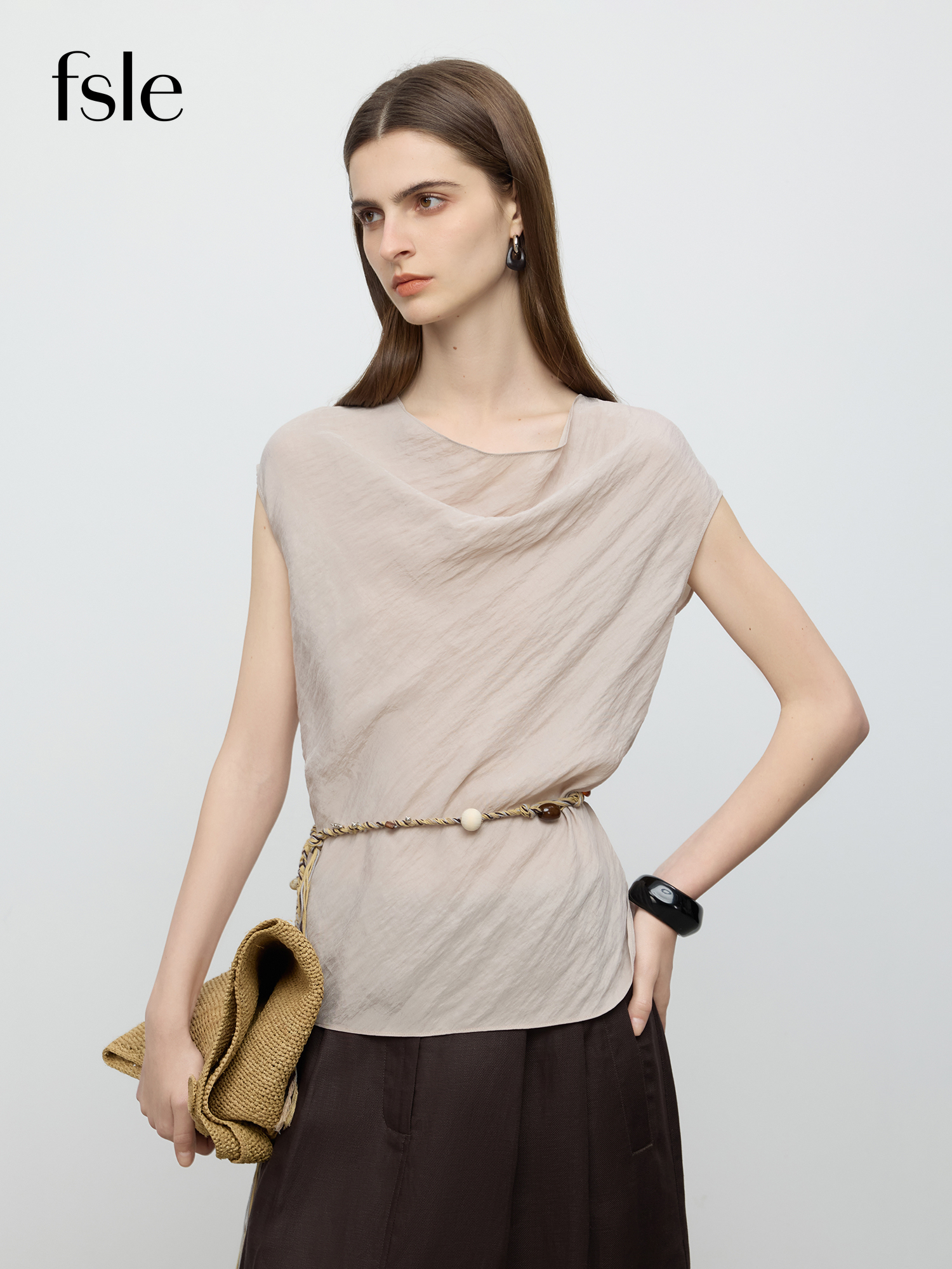 Shirt Camp Collar - FSLE 【Serie Premium】Camiseta sin mangas con