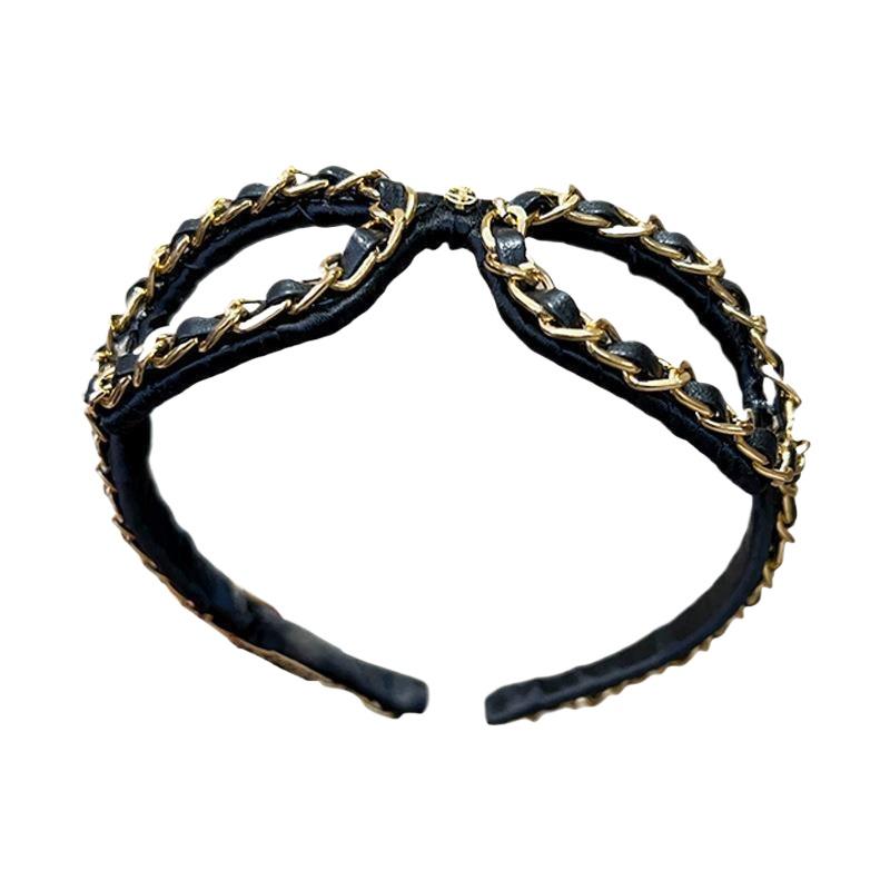 Sunglass Retainer Cord - Diadema de Cuero con Cadena Vintage