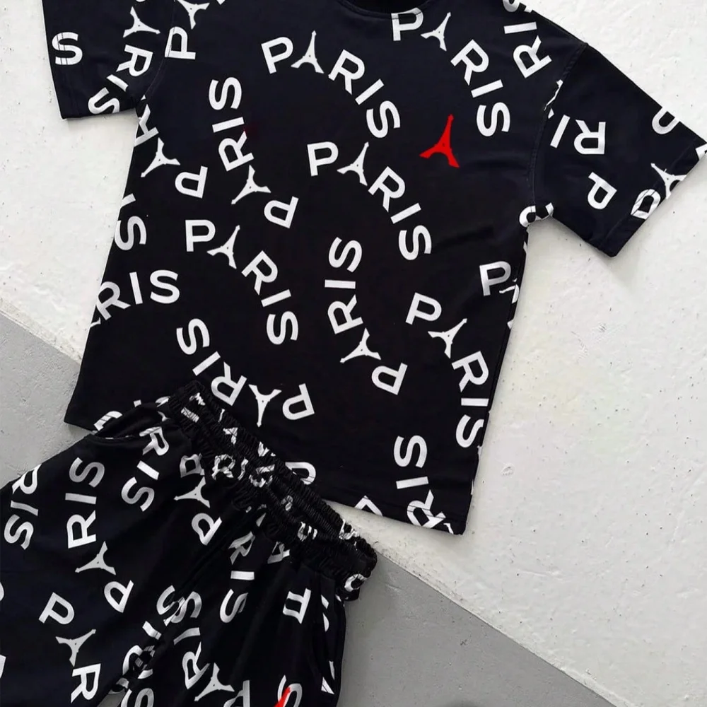 Tee Graphic Print - Conjunto de Camiseta de Manga Corta