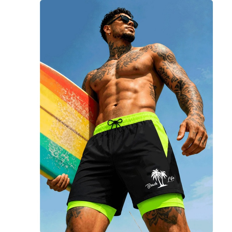 Trunks Board Surf - Pantalones cortos de playa ligeros de