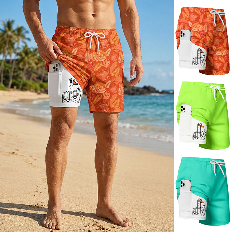 Swim Trunk Quick Dry - Shorts de Playa para Hombre con