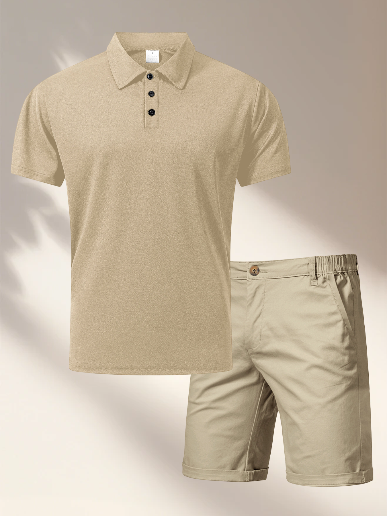 Shorts Chino Slim - Conjunto de Verano para Hombre, Traje