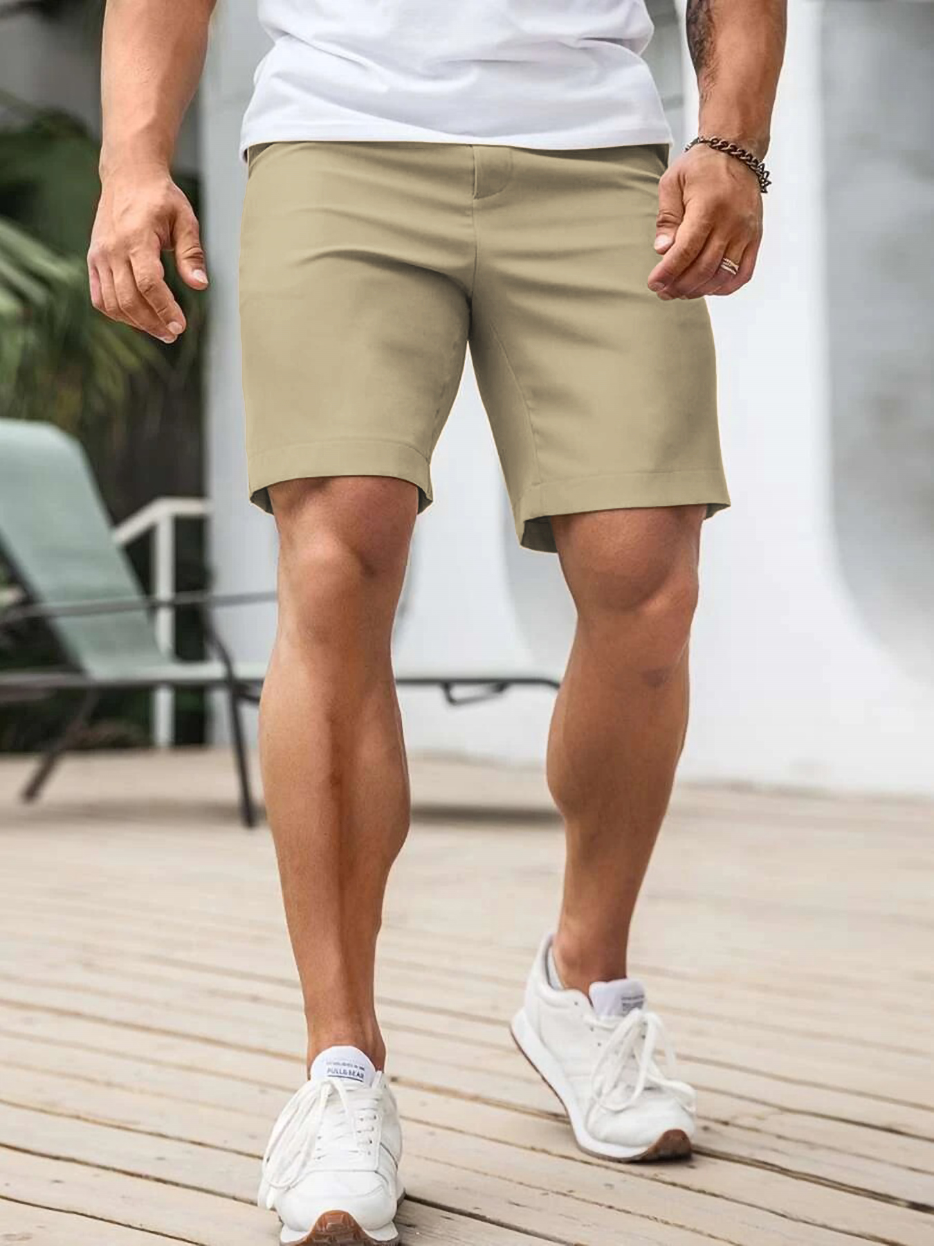 Shorts Chino Slim - Pantalones cortos chino para hombre con