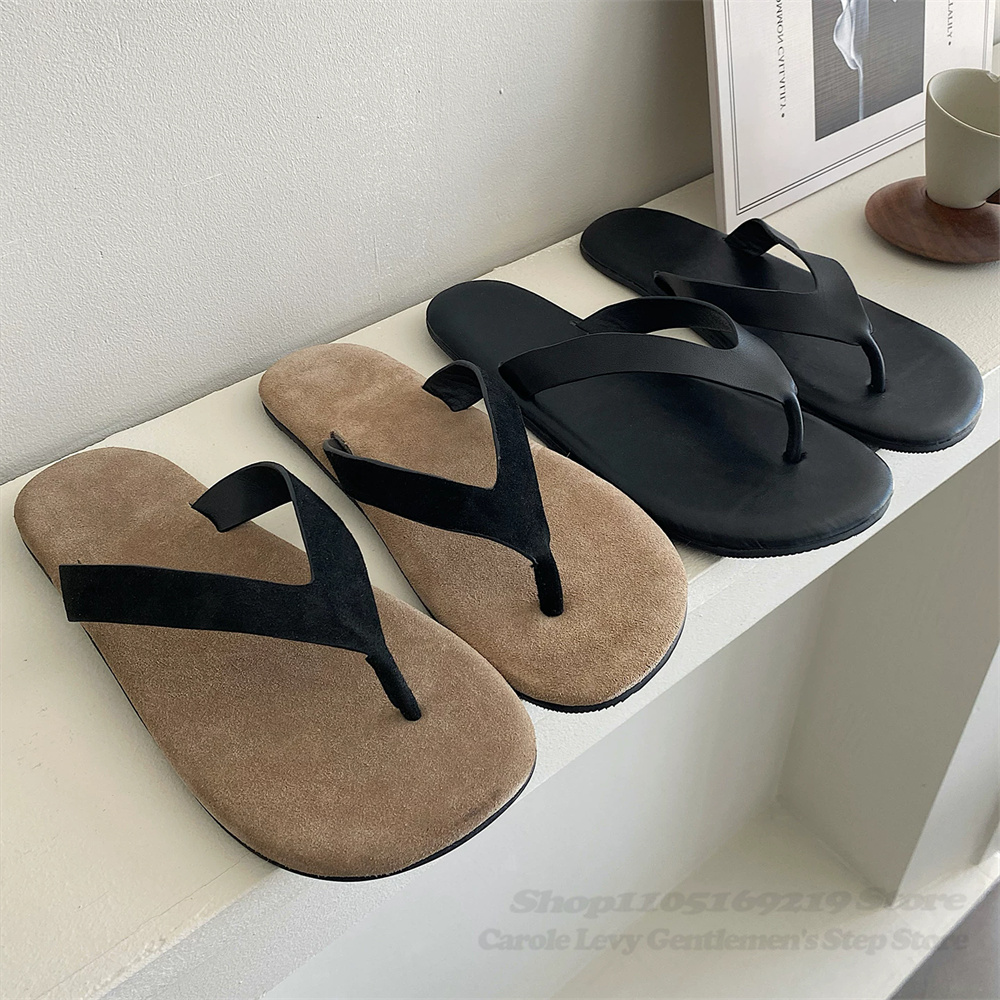Flip Flop Leather Men - Chanclas de cuero de vaca estilo