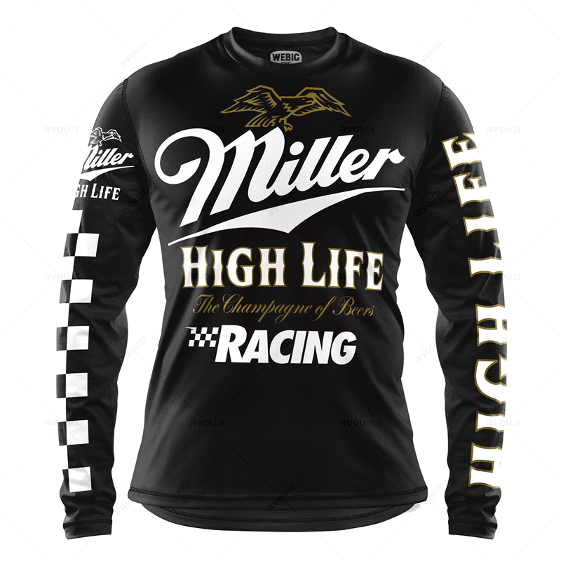 Shirt Camp Collar - Camiseta de motocicleta para bicicleta de
