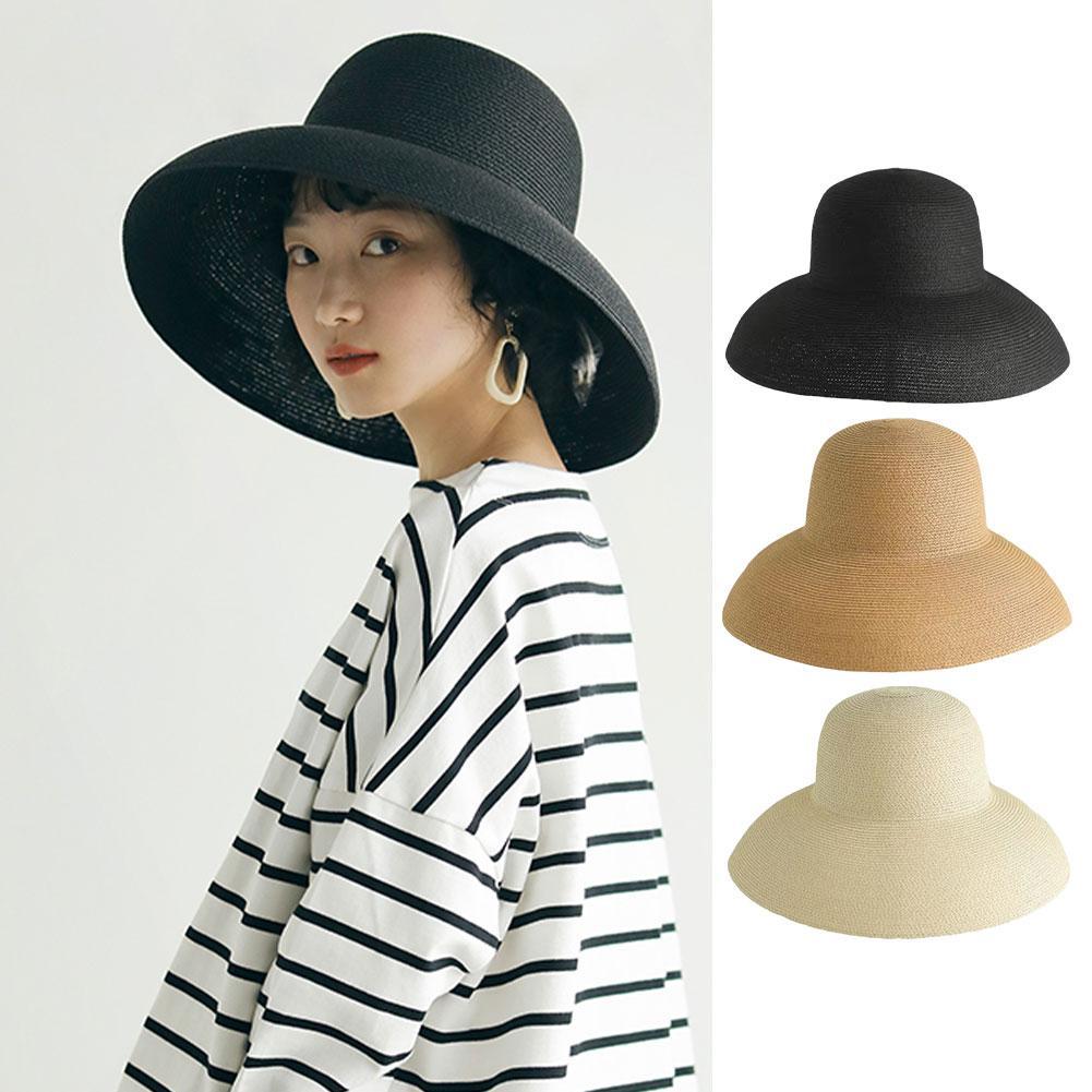 Bucket Hat Straw - Sombrero de paja de ala ancha