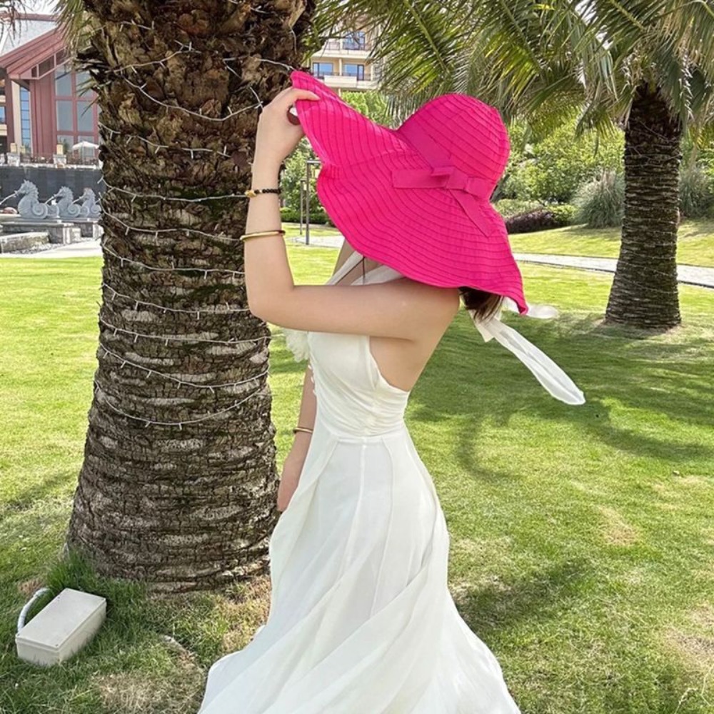 Packable Hat Nylon - Sombrero de Ala Ancha Plegable y