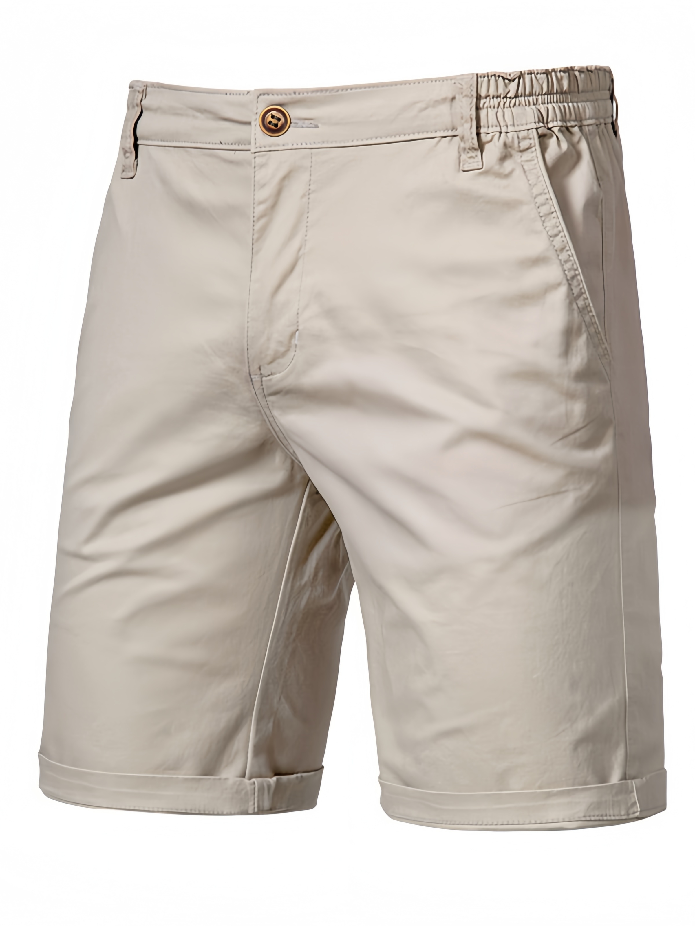 Shorts Chino Slim - Pantalones Cortos Casuales de Algodón para