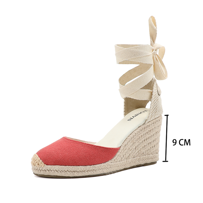 Espadrille Slip On - Alpargata de cuña para Mujer, zapatos