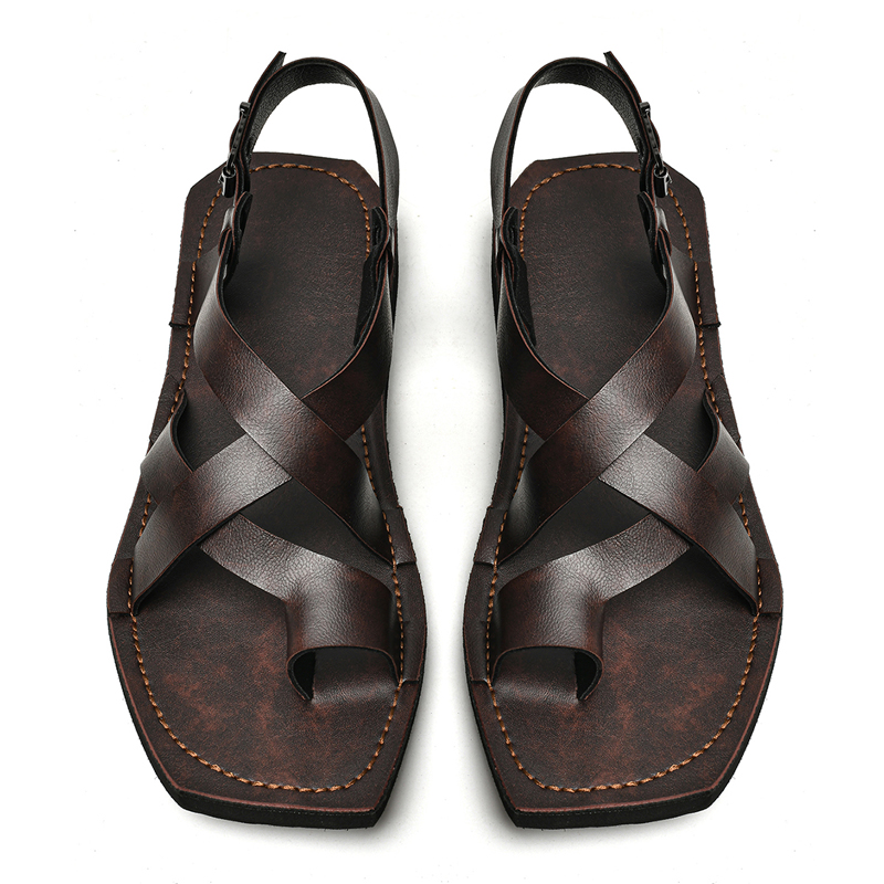 Sandalias Retro de Cuero Antid - Flip Flop Leather Men reseña y precio