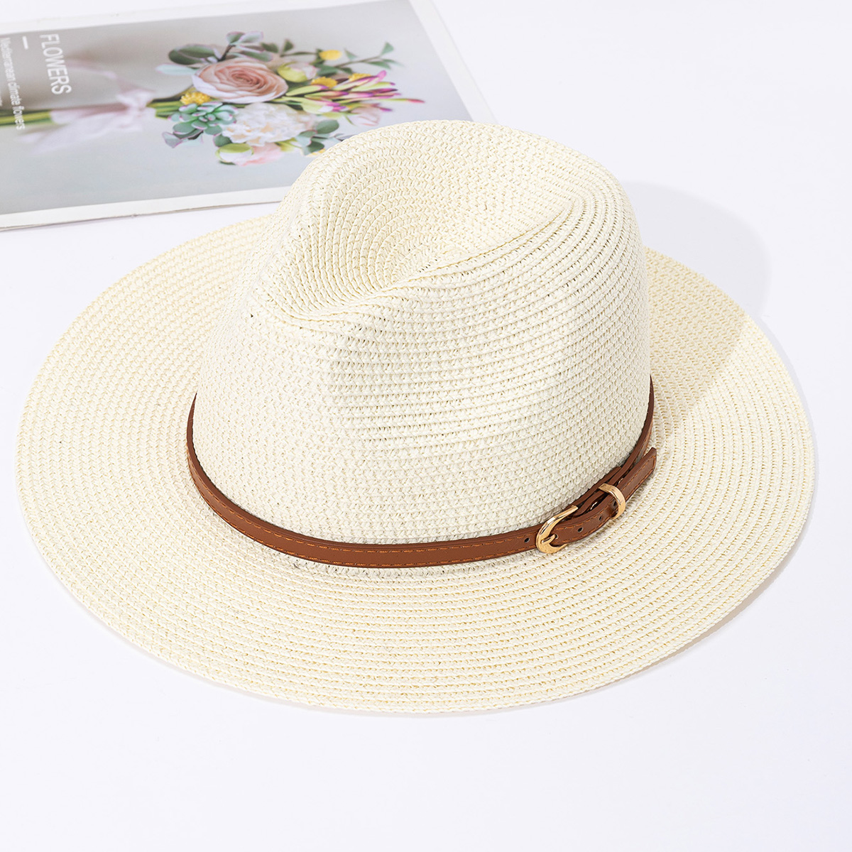 Sombrero de paja Panamá, sombr - Bucket Hat Straw reseña y precio