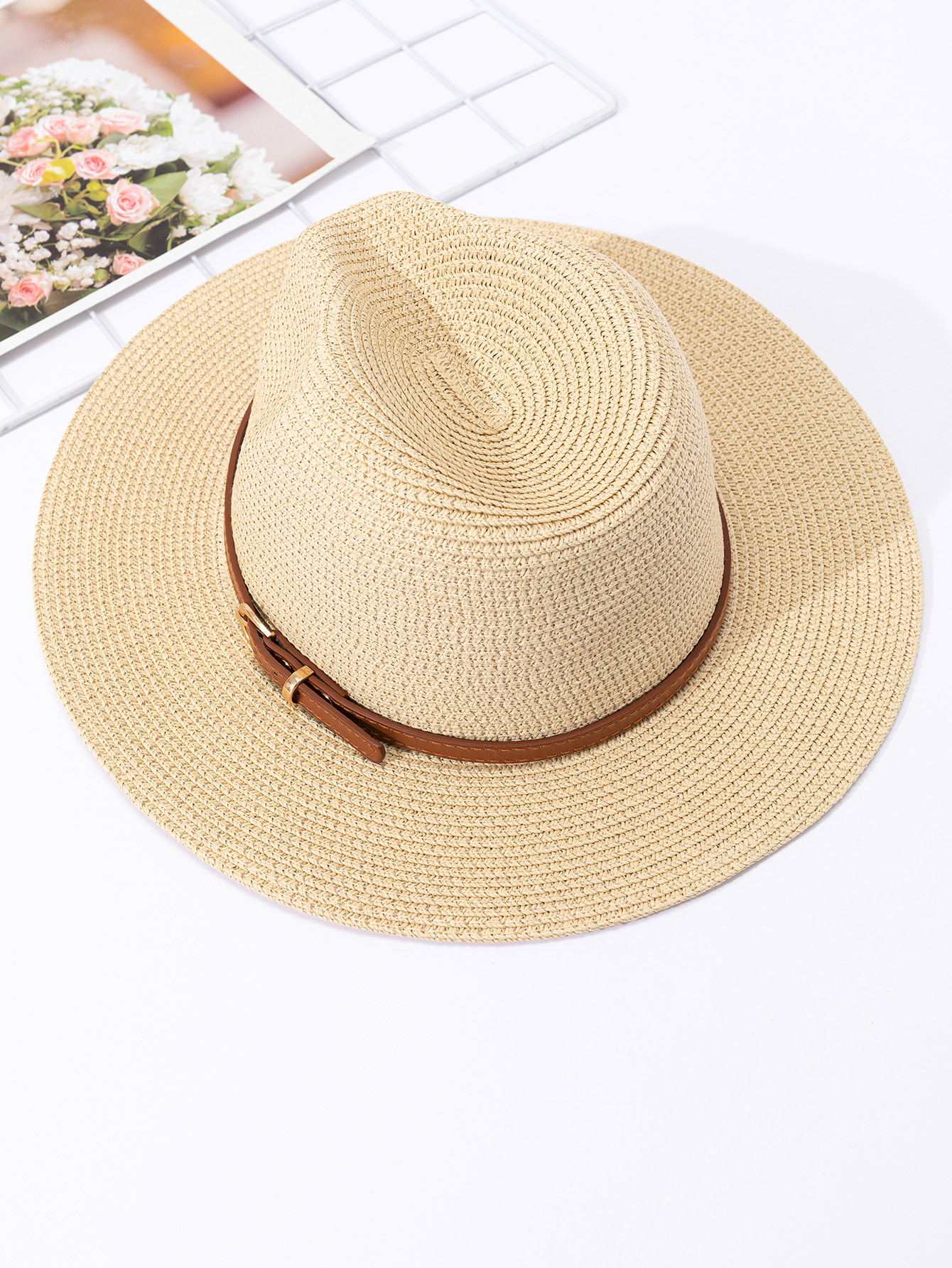 Sombrero de paja Panamá, sombr - Bucket Hat Straw reseña y precio