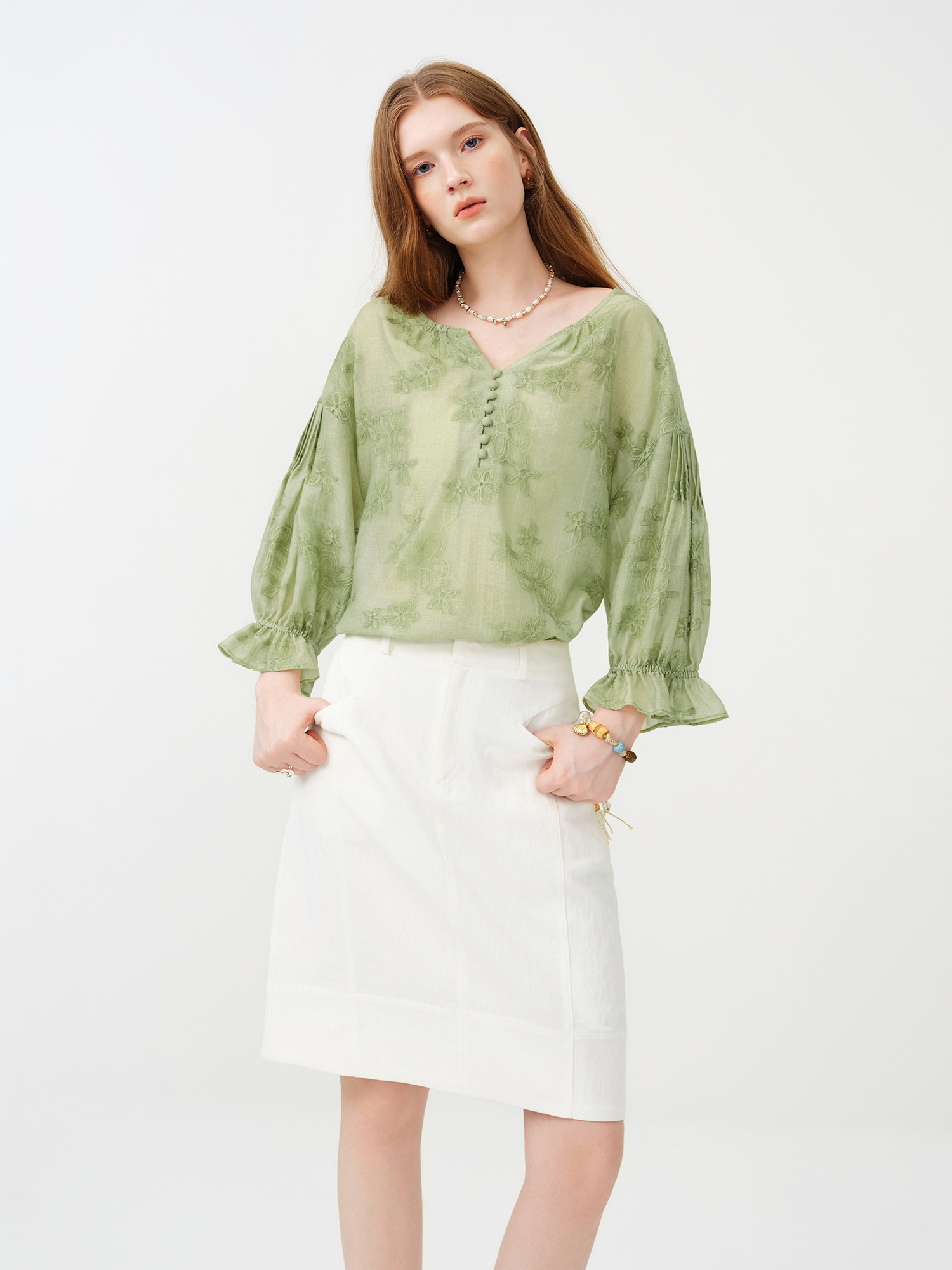 Blusa de Tencel FSLE 2026 para - Resort Shirt Floral reseña y precio