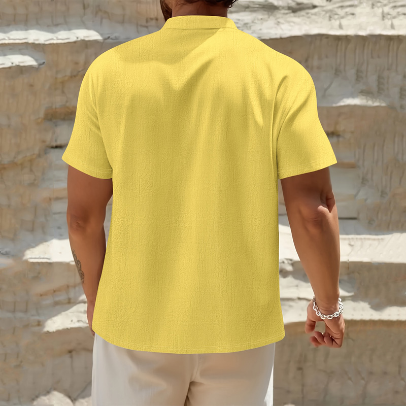 Camisa Henley de Lino y Algodó - Linen Shirt Breathable reseña y precio