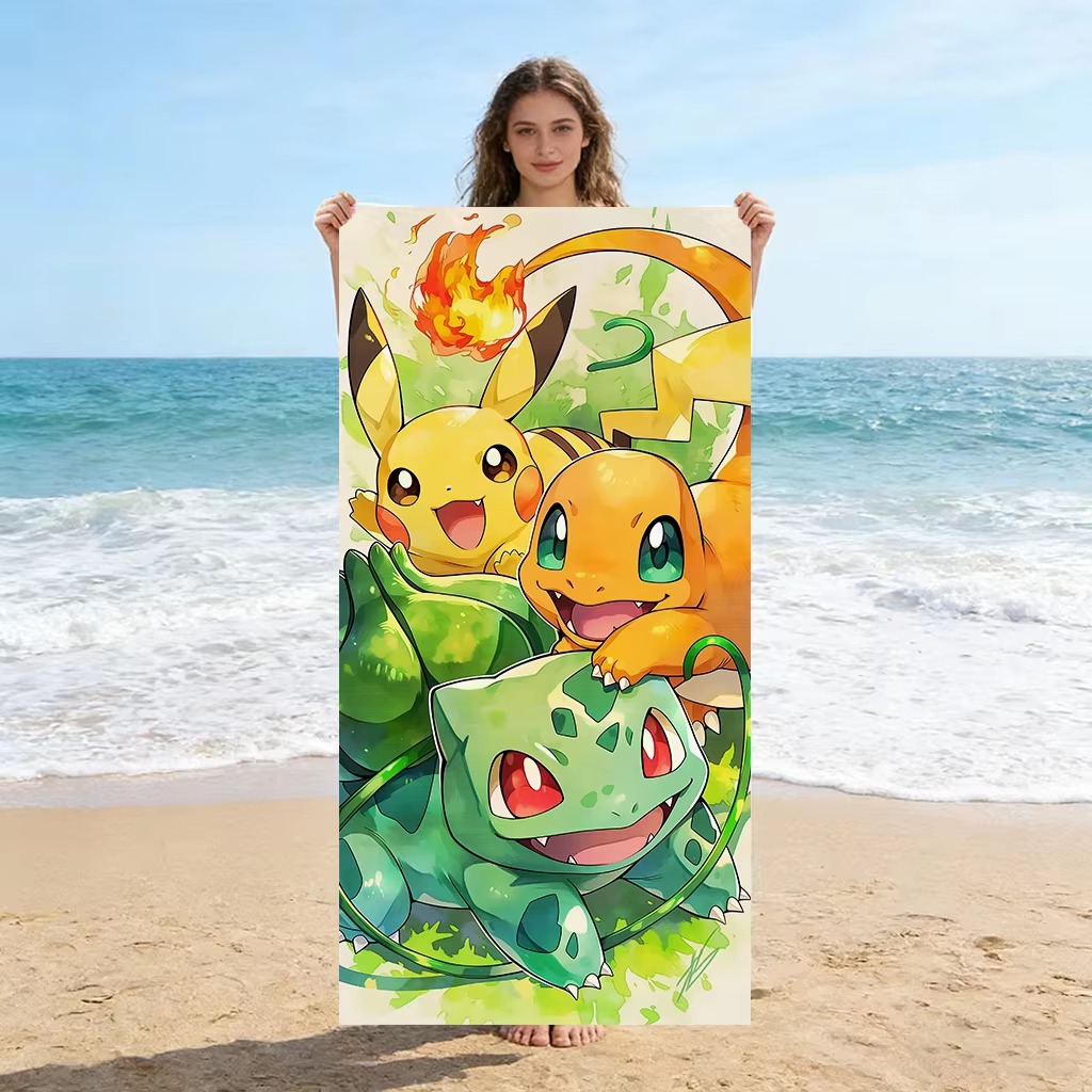 Toalla de playa de anime P-Pok - Beach Towel Large reseña y precio