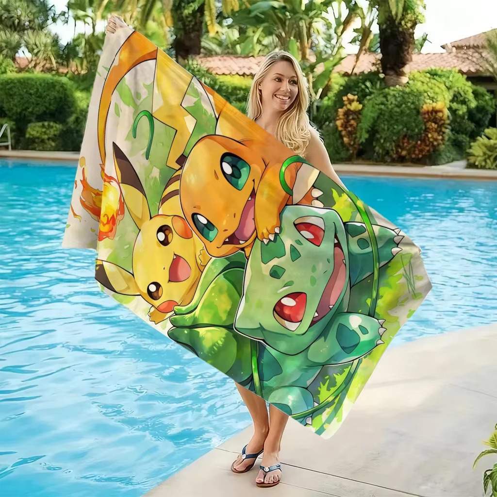 Toalla de playa de anime P-Pok - Beach Towel Large reseña y precio