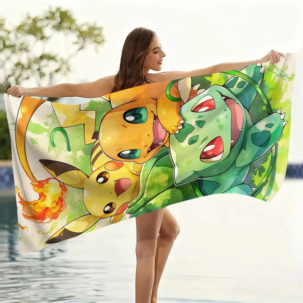 Toalla de playa de anime P-Pok - Beach Towel Large reseña y precio