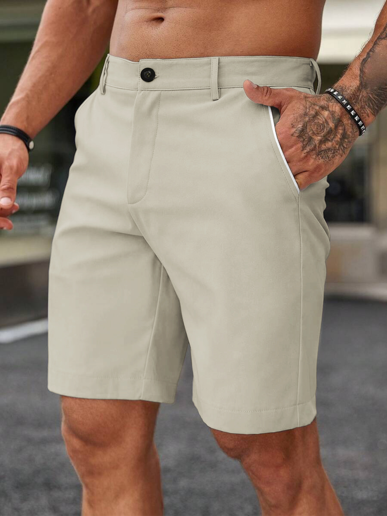 Pantalones Cortos Chino para H - Shorts Chino Slim reseña y precio