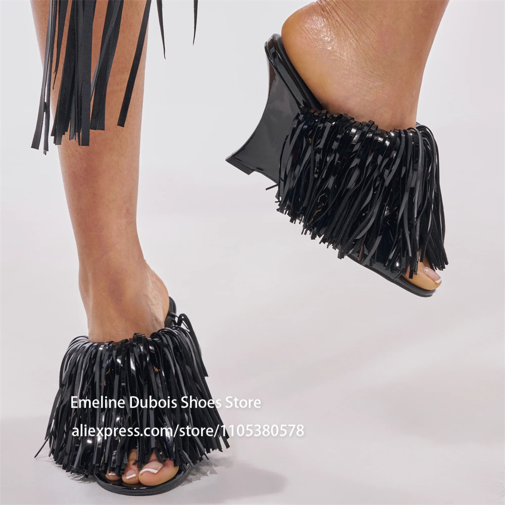Mules de tacón de cuña con fle - Casual Sandal Leather reseña y precio