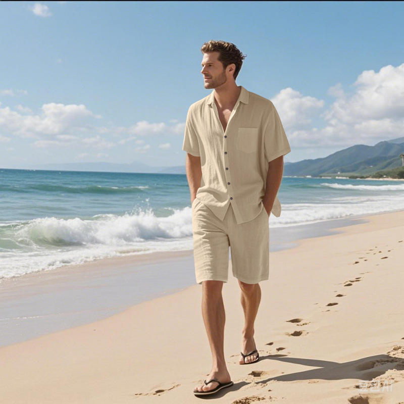Conjunto de Camisa y Pantalone - Linen Shirt Breathable reseña y precio