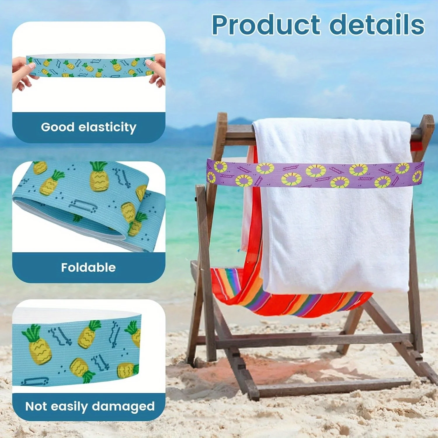 5 uds bandas de toalla grandes - Beach Towel Large reseña y precio