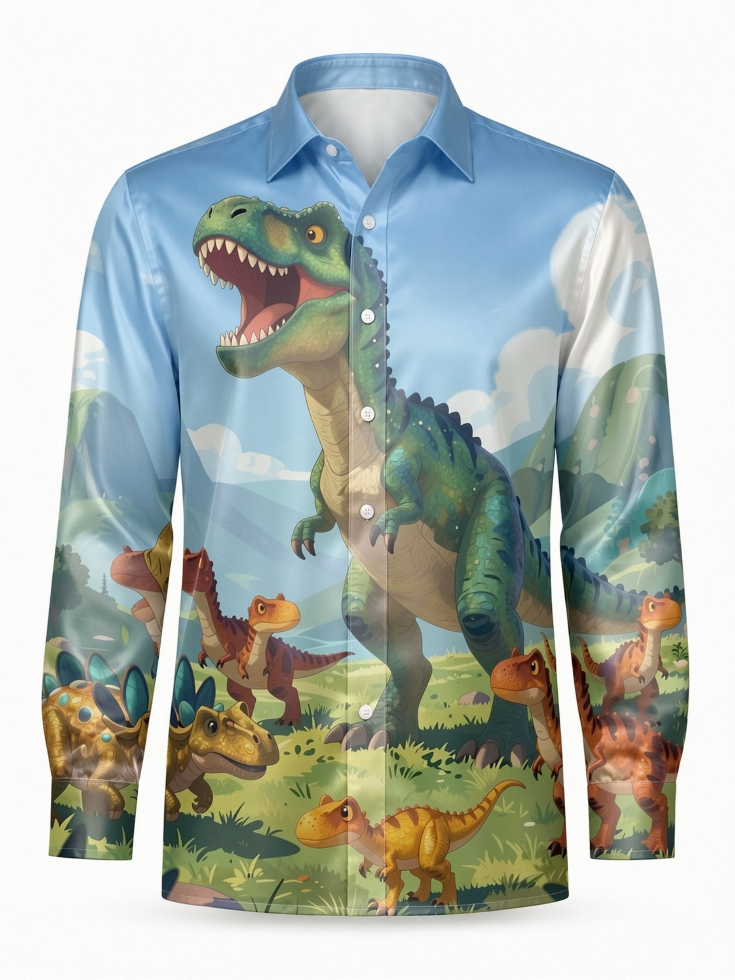 Camisa de Vestir de Satén para - Resort Shirt Floral reseña y precio