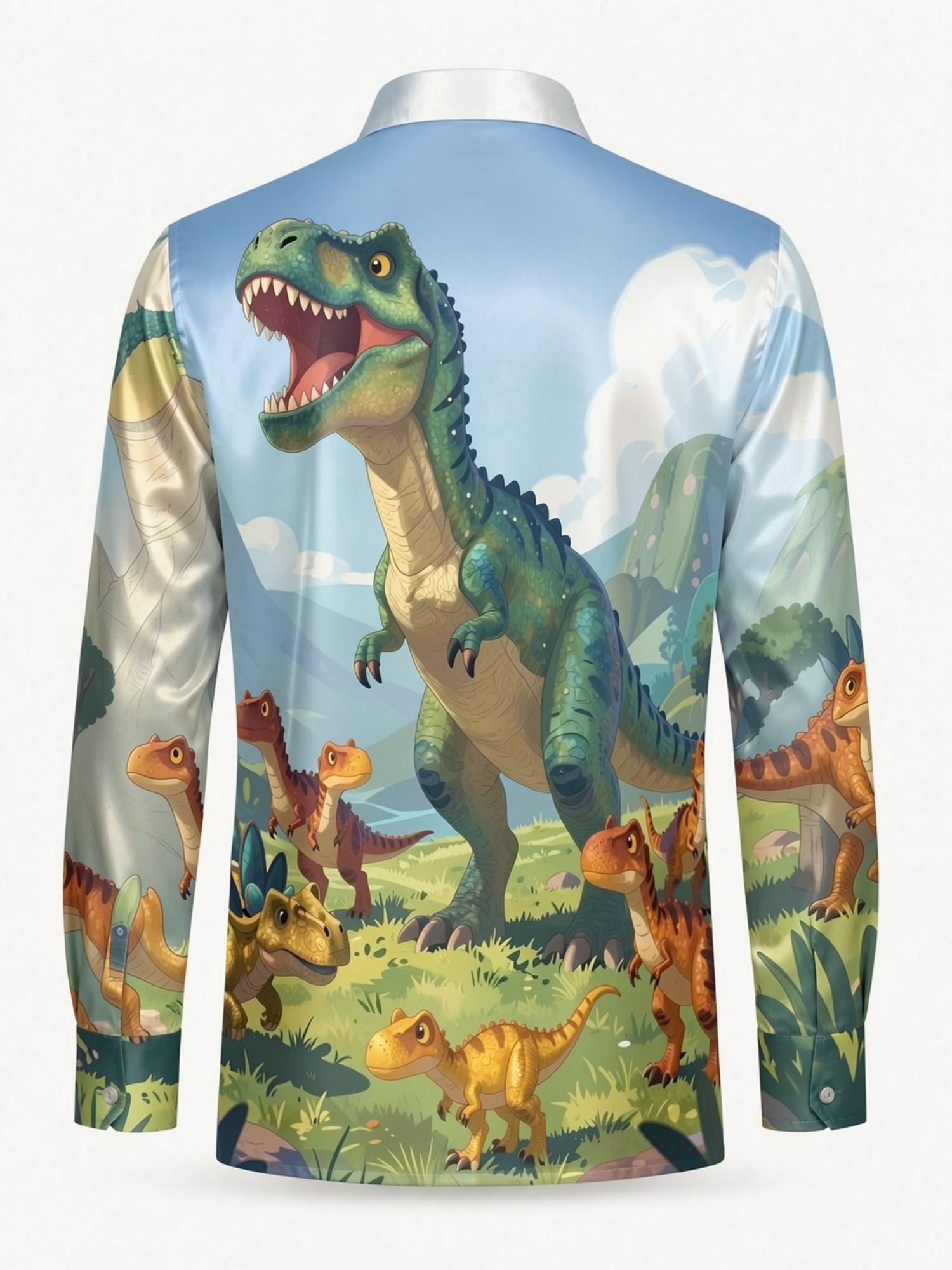 Camisa de Vestir de Satén para - Resort Shirt Floral reseña y precio