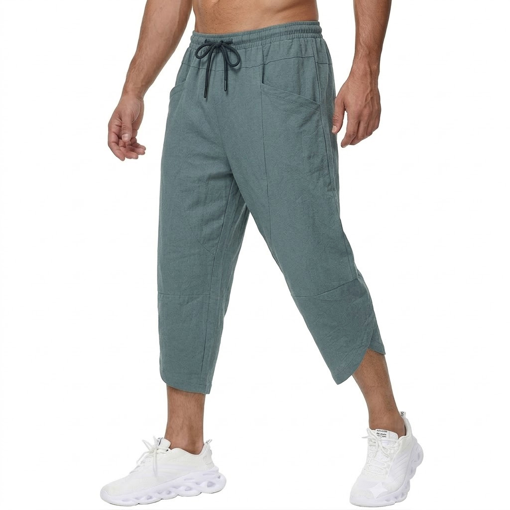 Pantalones cortos informales d - Short Linen Drawstring reseña y precio