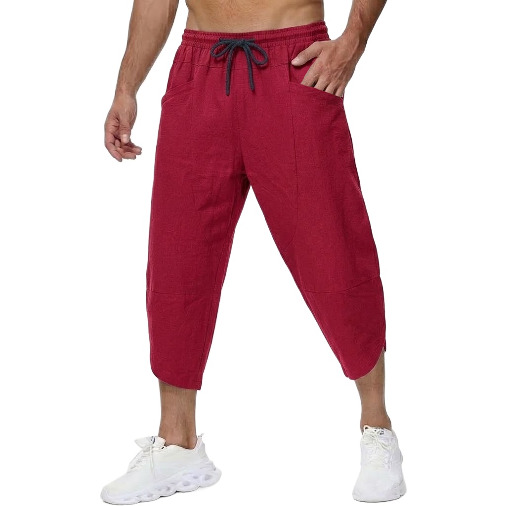 Pantalones cortos informales d - Short Linen Drawstring reseña y precio
