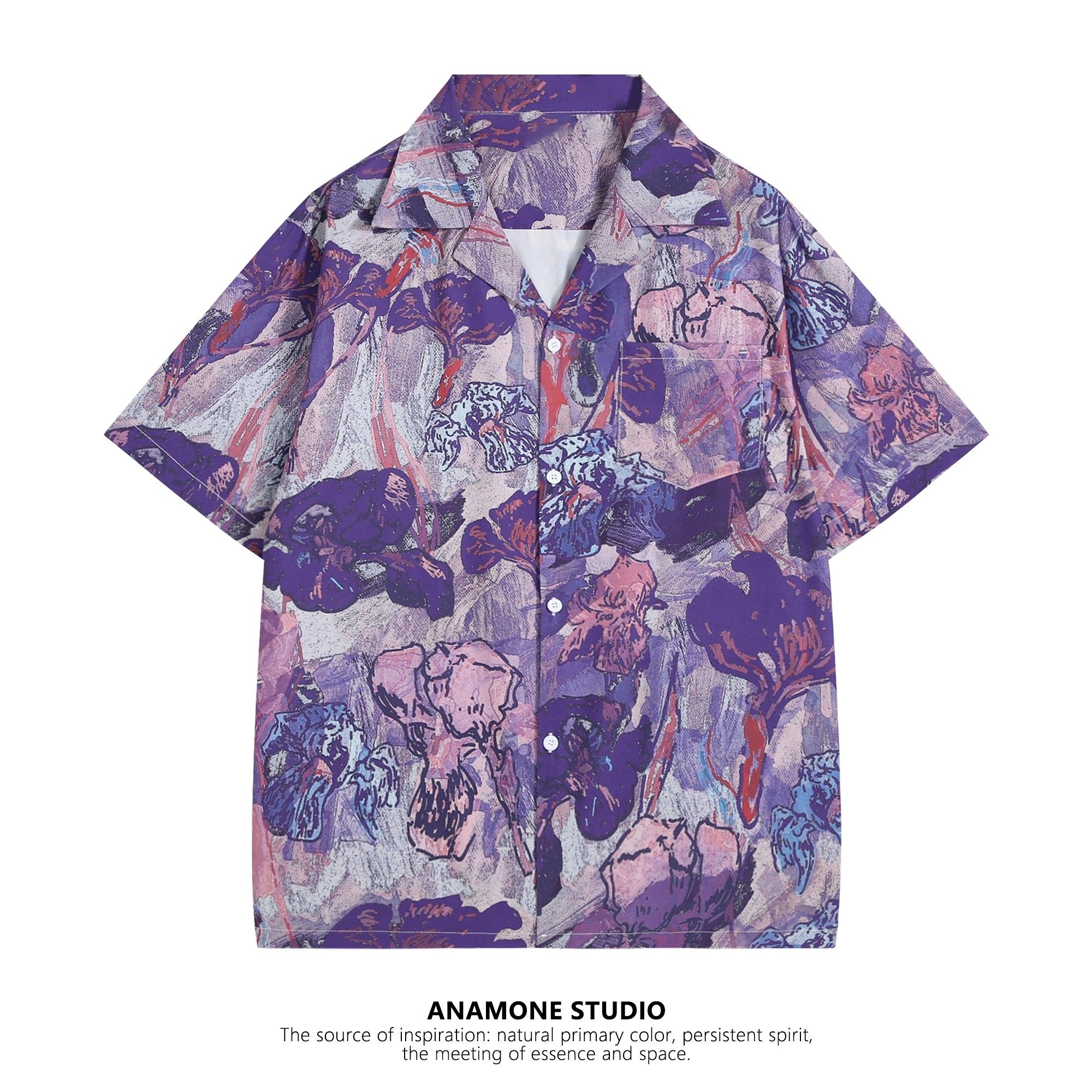 Camisa de Manga Corta Unisex c - Resort Shirt Floral reseña y precio