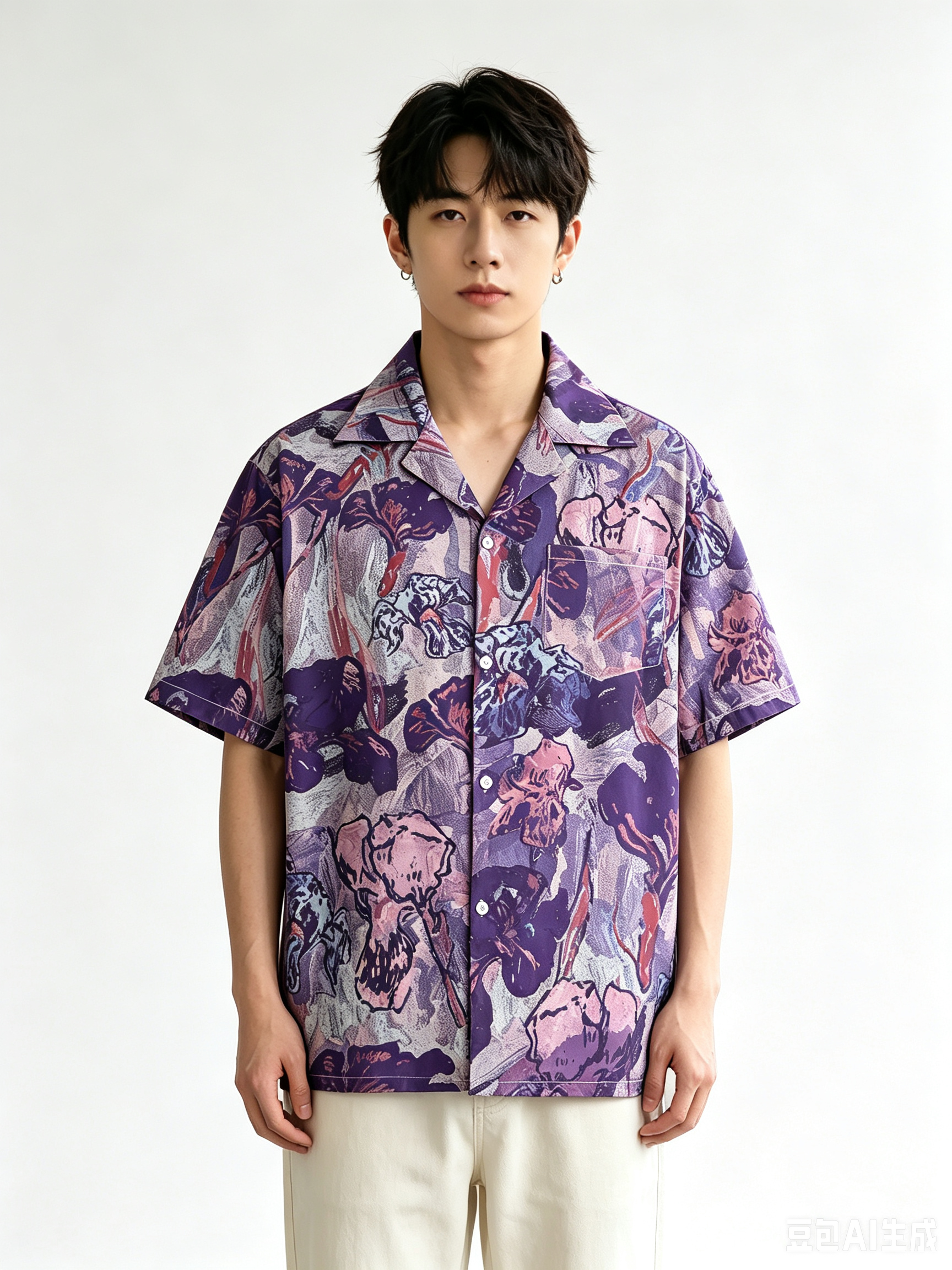 Camisa de Manga Corta Unisex c - Resort Shirt Floral reseña y precio