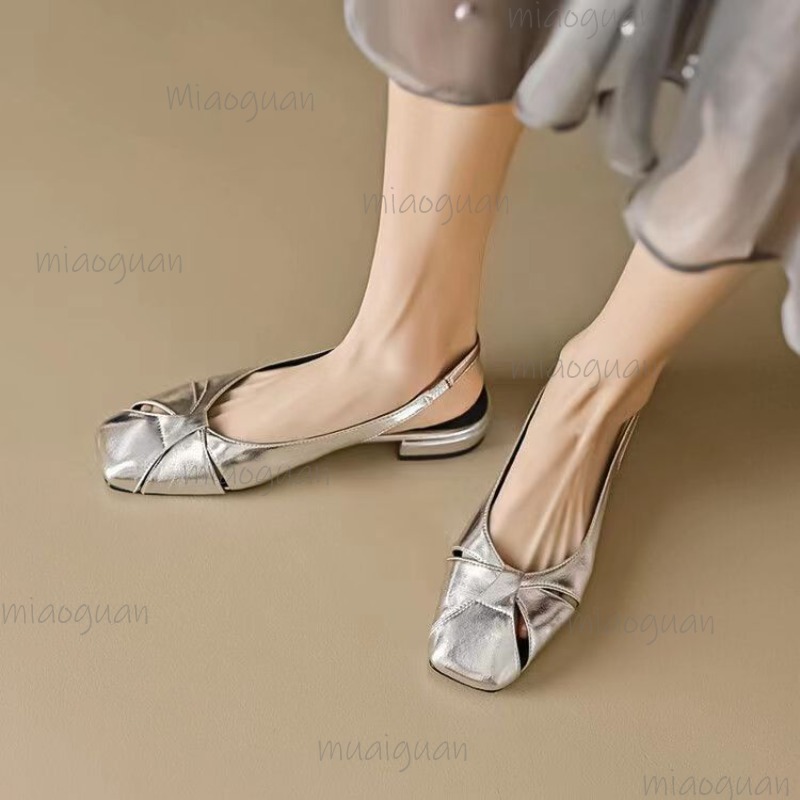 Zapatos De tacón bajo con cubi - Casual Sandal Leather reseña y precio