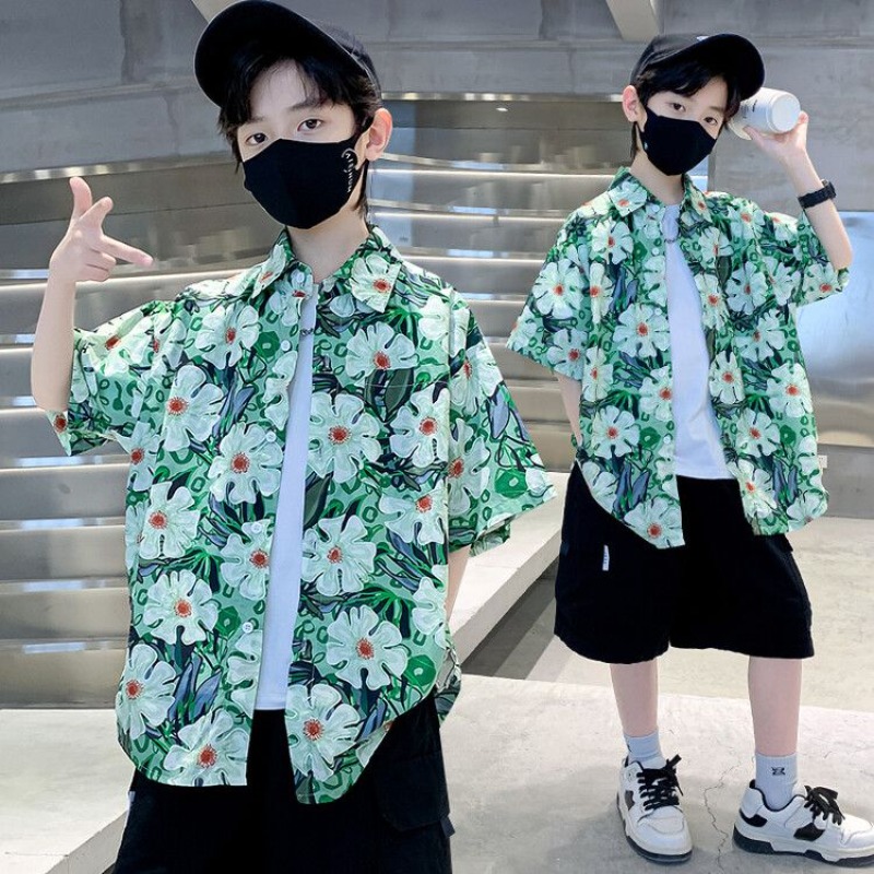Conjunto de Verano para Niños, - Resort Shirt Floral reseña y precio