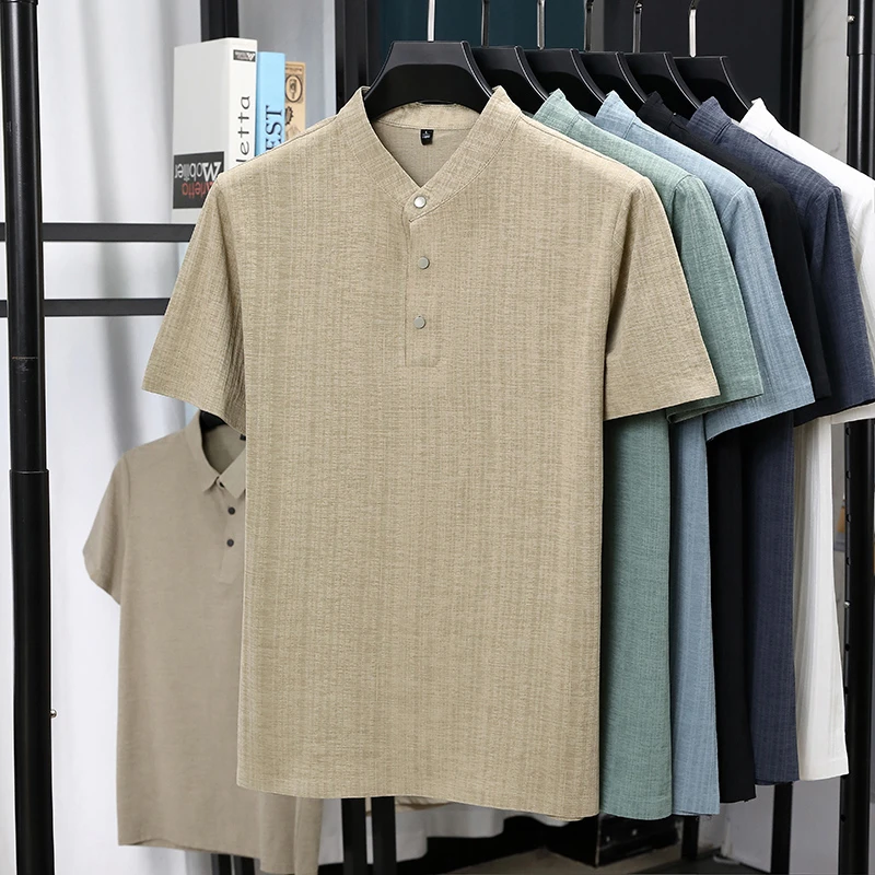 Camisas de Lino Texturizado de - Linen Shirt Breathable reseña y precio