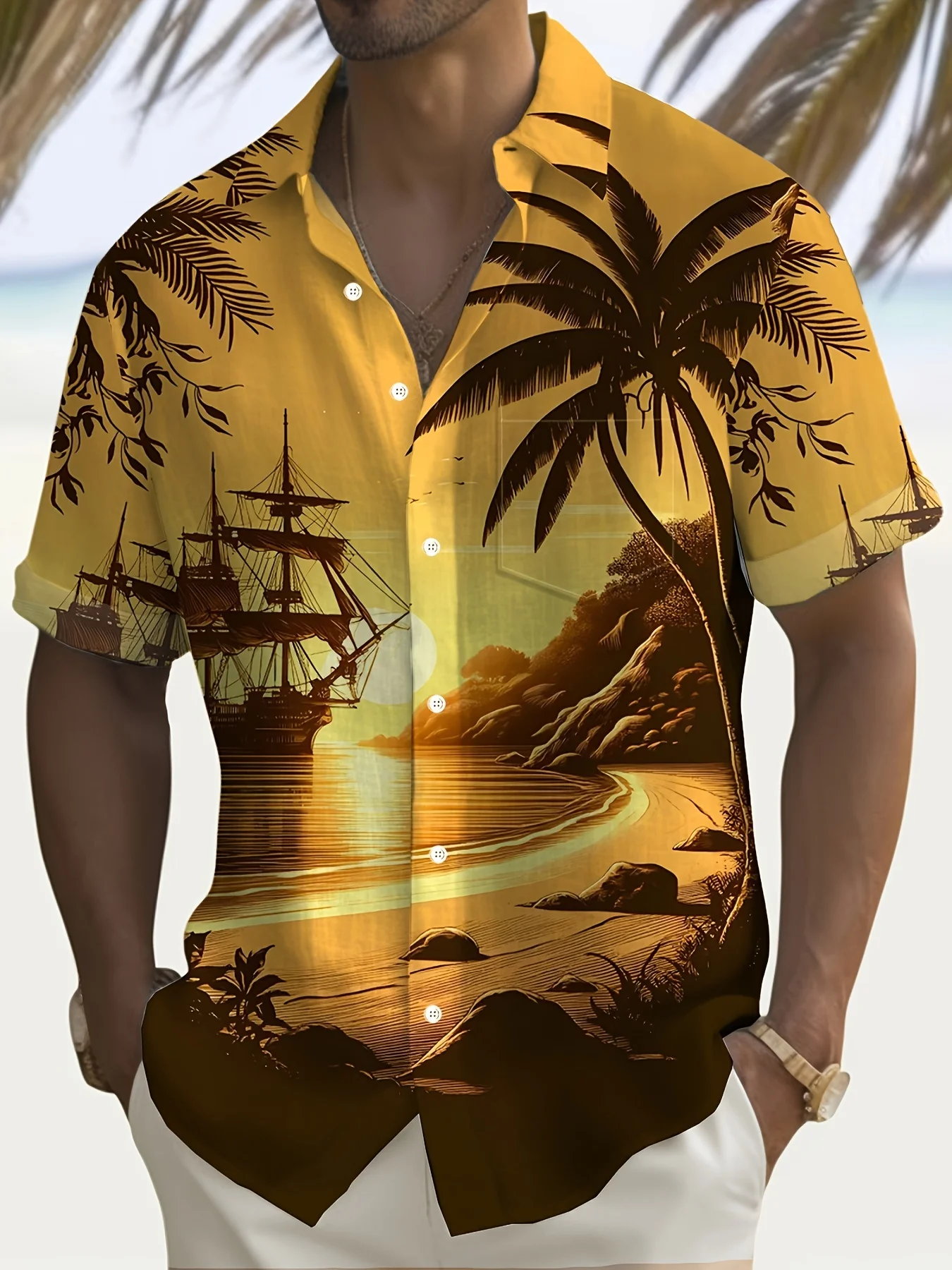 Camisa de resort con textura m - Resort Shirt Floral reseña y precio
