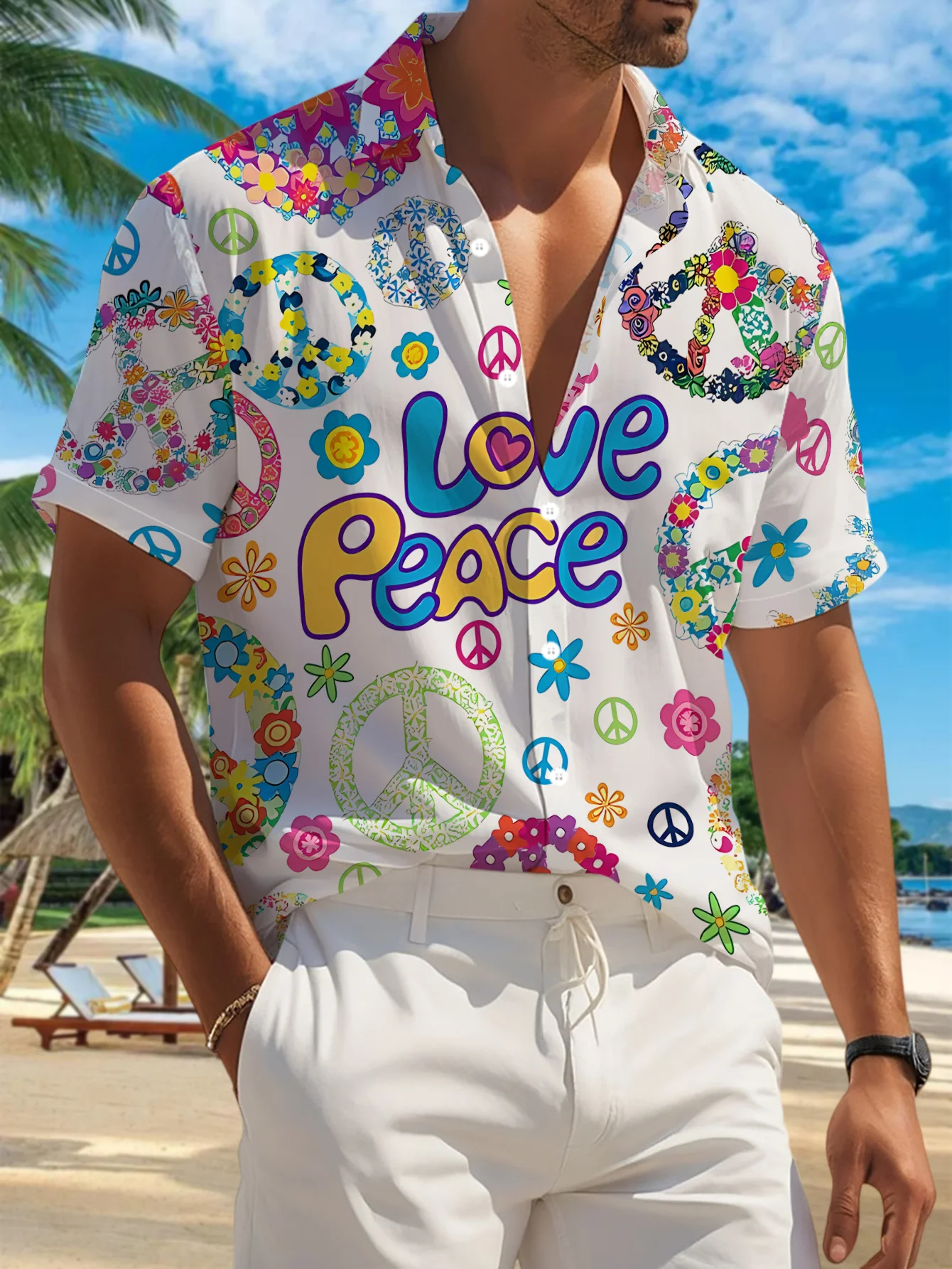 Camisa de resort con textura m - Resort Shirt Floral reseña y precio