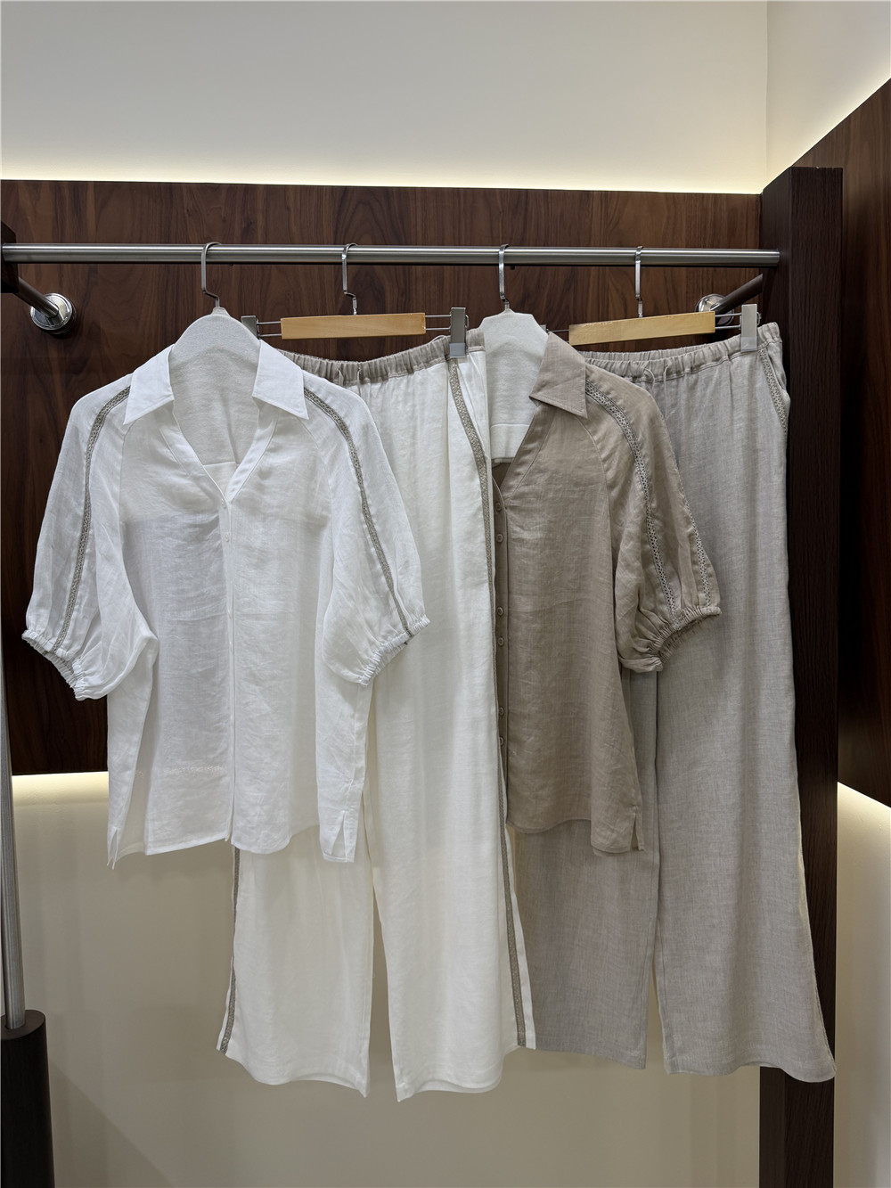 Conjunto Casual de Dos Piezas  - Short Linen Drawstring reseña y precio
