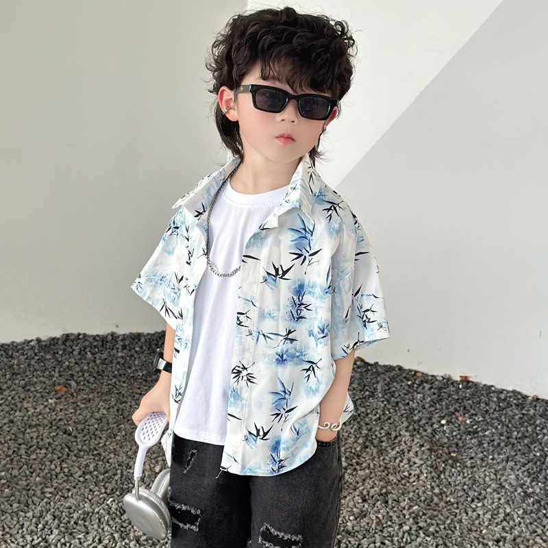 Conjunto de ropa de verano par - Resort Shirt Floral reseña y precio