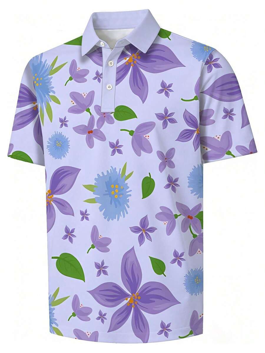 Camisa de Piqué con Estampado  - Polo Shirt Pique reseña y precio
