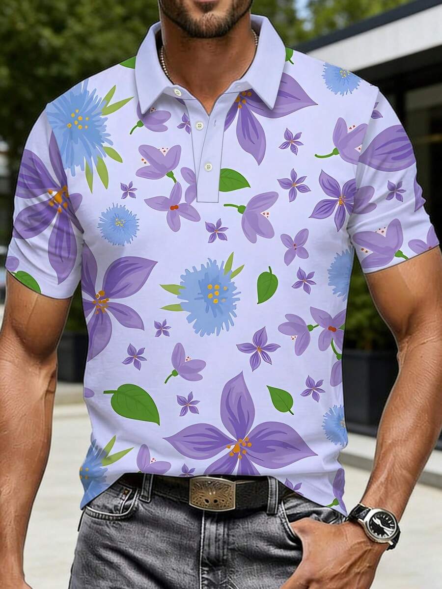 Camisa de Piqué con Estampado  - Polo Shirt Pique reseña y precio